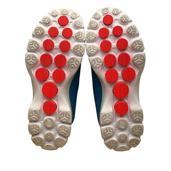 Skechers Women’s Turquoise Mesh Lightweight Memory Foam Slip-On Shoes Size 8.5 - Picture 8 of 8